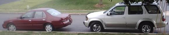 Before the Maxima, back in 2002 or so.  Altima 150hp was light and quick.  QX4 was a slow, heavy beast of a comfort ride, but decent AWD grip.  I no longer have these rides.