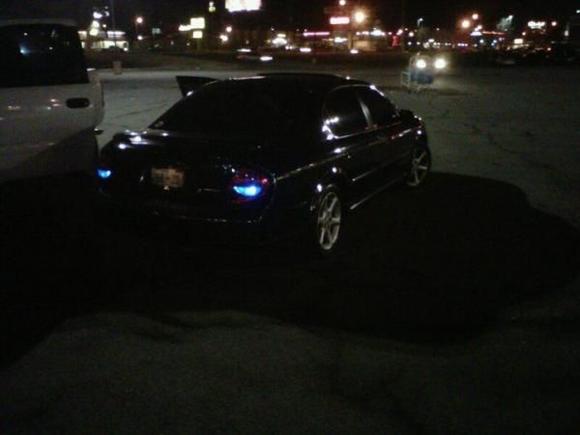 blue l.e.d blinkers.