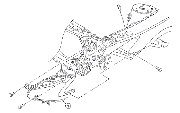 Headlight Removal Exploded Schematic