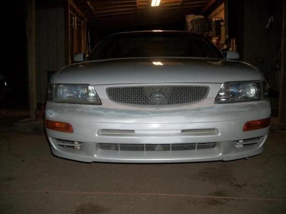 new hood 95 grille to 99 bumper and working on getting her ready for paint