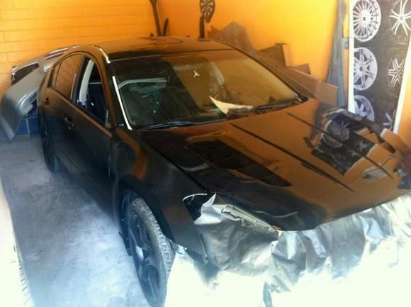 getting the matte black