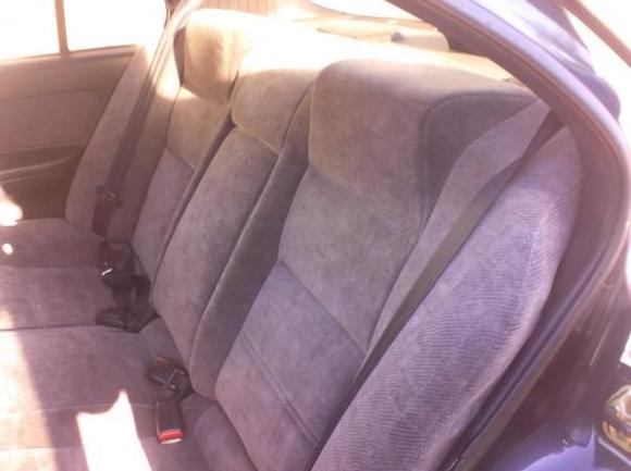 old cloth rear seat