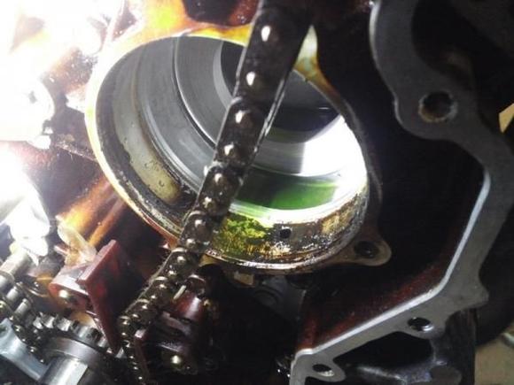 Water Pump Orifice - glad I caught this before it was too late