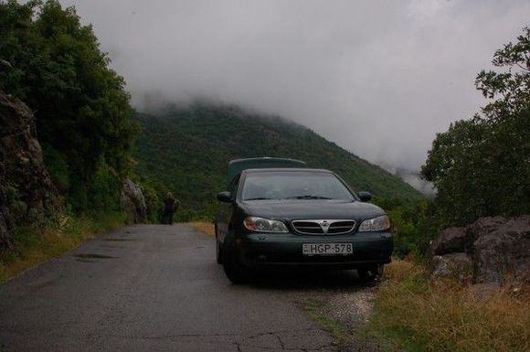In the clouds.