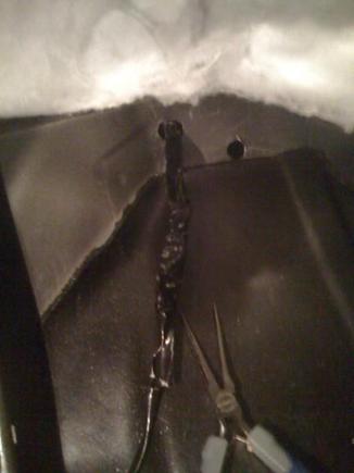 Good thing i had just bought "1 Million and 1 Uses for Duct Tape"... I would have spent days trying to pull that line through the hole.... ingenuity 101... I'm pretty sure there had to be an easier way tho
