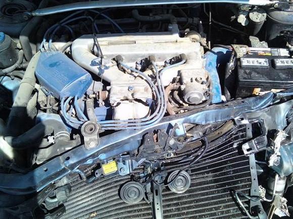the motor after wreck only cracked intake manifold on motor