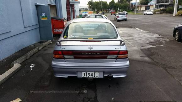 Rear of car - Factory Nissan removable Tow Bar