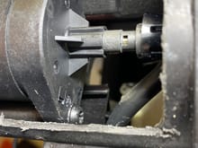 Access to the motor and spindle