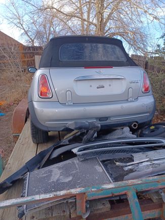 Previous owner pulled damaged parts.