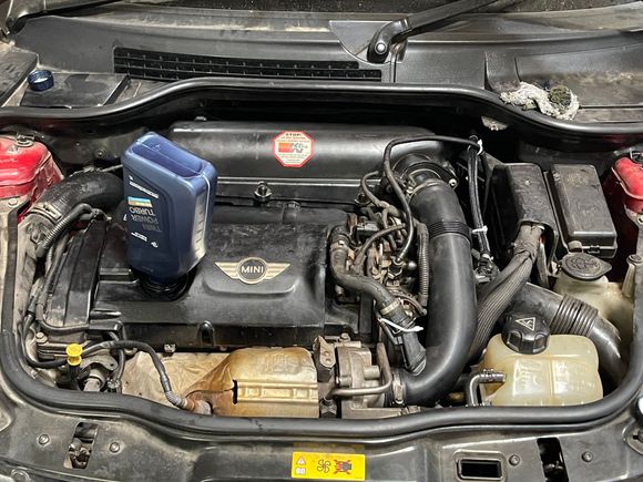 Mini Cooper S R56 Second Gen Car. 2012 Model. This is the N18 Prince Engine 1.6 Litre Turbo Charged. Engine developed and built jointly by Peugeot and BMW.
