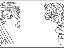 2003 Mitsubishi Outlander 2.4L (FWD) crank position sensor location