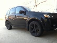 Blacked out wheels