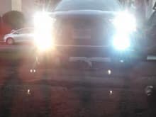 Upgraded fog light to led, driver side vs passenger side, i think you can tell the difference?