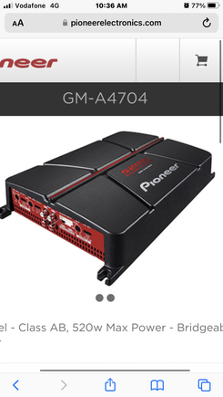 Pioneer amp 
