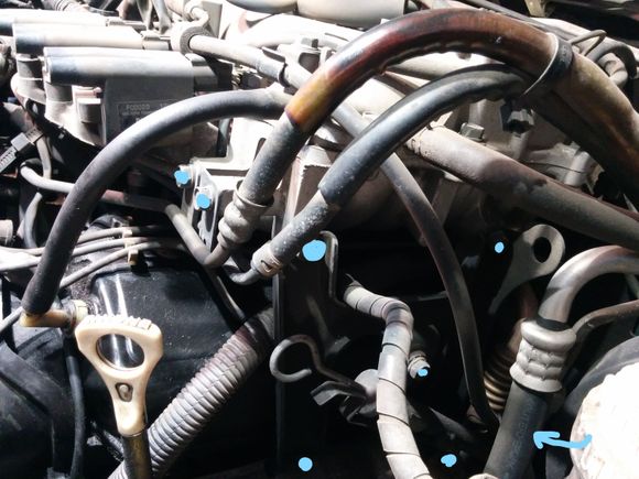 Other bolts you'll have to remove to get the plenum off. These do not connect to the lower plenum.