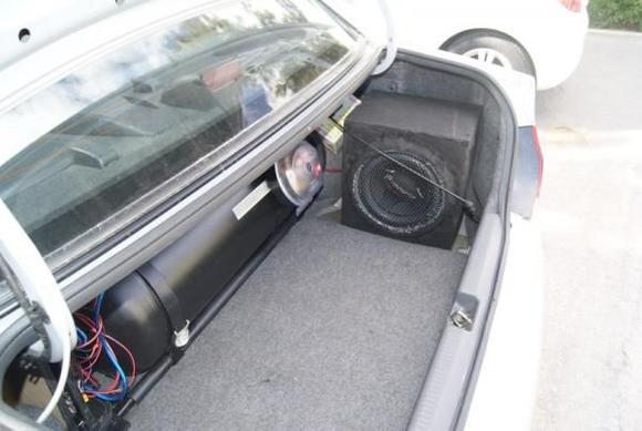 Trunk (LPG deposit, subwoofer and amp)