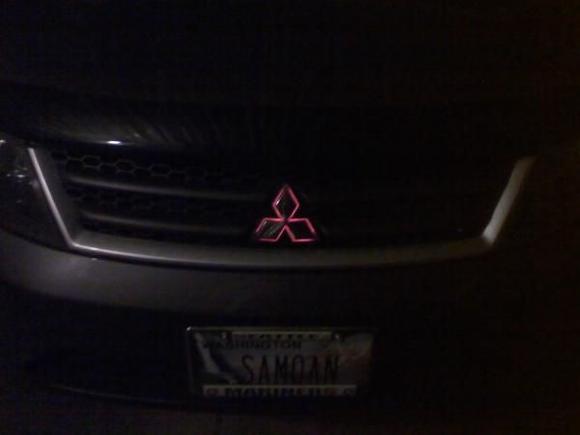 Back lit badge