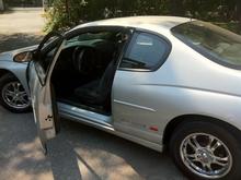Had to throw the new rims on her, stocks in the trunk.