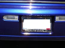 stainless steel license plate frame