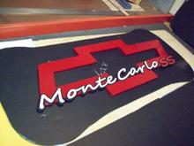 Trunk lid liner before fabric installed
