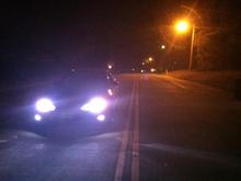 at night.