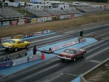 Woodburn Dragstrip in 2008. Yes I beat the Dart.