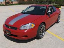 My recent purchase 2007 Monte Carlo LT. Added dual exhaust with megaflow mufflers, 20" Zora wheels and custom hood and deck stripes. Tinted windows to come.