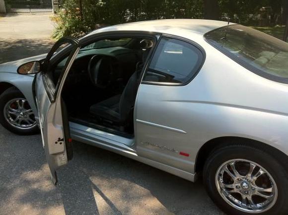 Had to throw the new rims on her, stocks in the trunk.