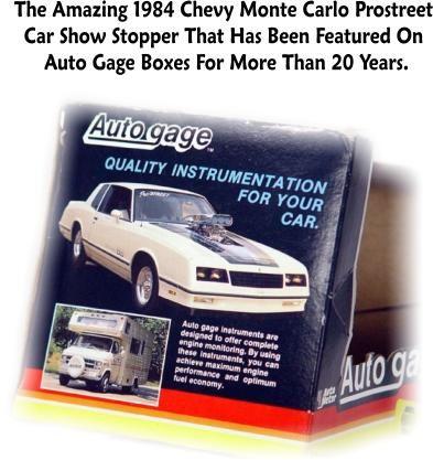 1984 Monte Carlo Prostreet used on the Autogage box for more than 20 years