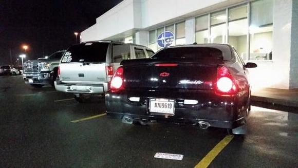 The night I bought it... next to the 98k mile 2000 Bravada I traded