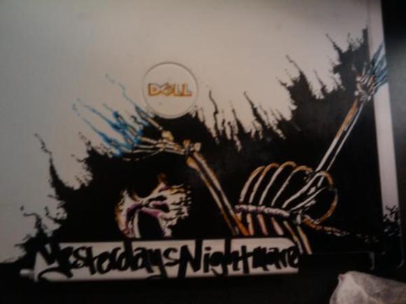 old design on laptop