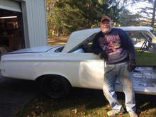 Old guy digging the work.