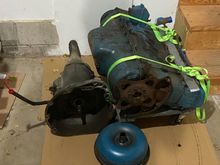 Here's the second motor, 72? 225 and a 904 transmission for total of $50, pulled running, full of oil.