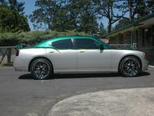 Before lowering 2" and no wheel paint or stripes.