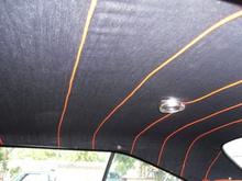 hand stitched headliner