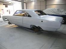 First of the 8 coats of primer - oh yeah!