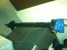 Steering column sanded and painted, cleaned and lubed.