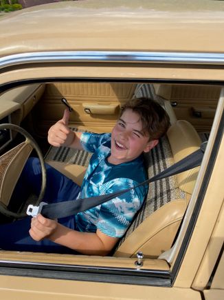 My son did a lot of the work with me, so we went to an empty parking lot and he got to hot rod it around.  It is fun to drive. We're building it together, I'll let him drive it quite a bit through his teen years.