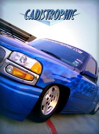 2000 Chevrolet Silverado 
Air Ride Suspension - Custom Paint - Airbrushed Real Fire Flames - Denali Front Clip

CADISTROPHIC Sled Factory