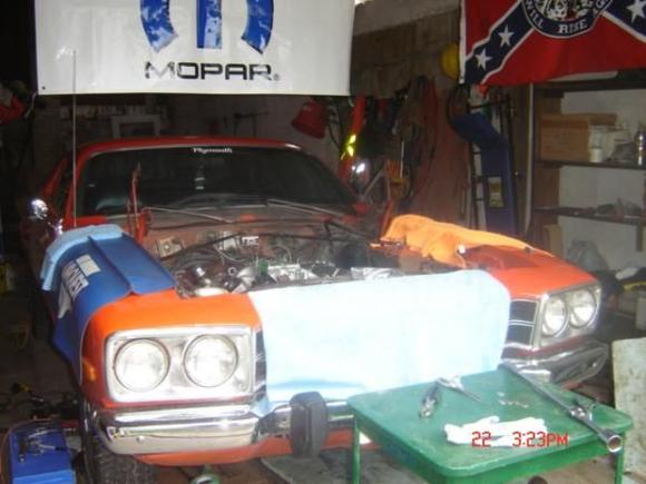 sad sight to see it tucked away but my baby will be back in the saddle soon