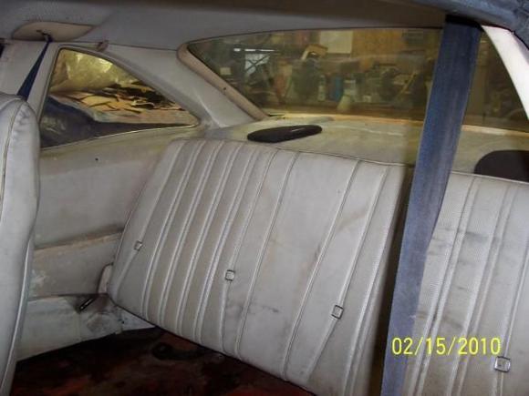 Interior is crumbling from sun damage.