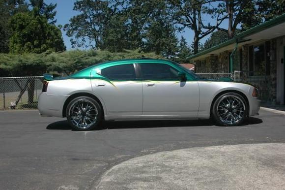 Before lowering 2" and no wheel paint or stripes.