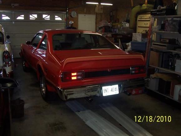 Notice the moldings going back on.