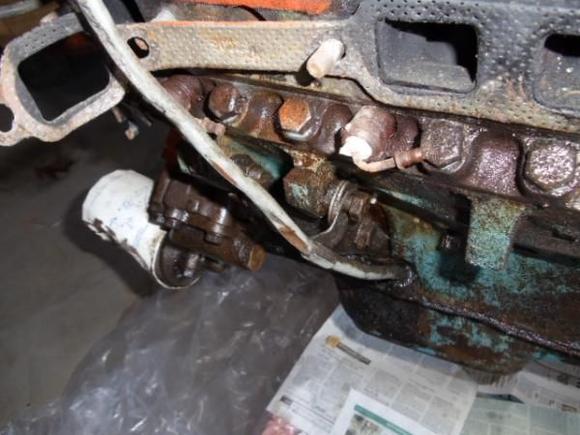 driver mount and oil stick