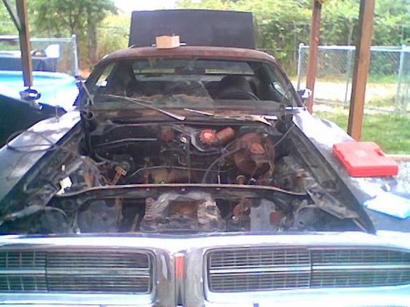 This is what it came with as a motor. Starting the strip down.