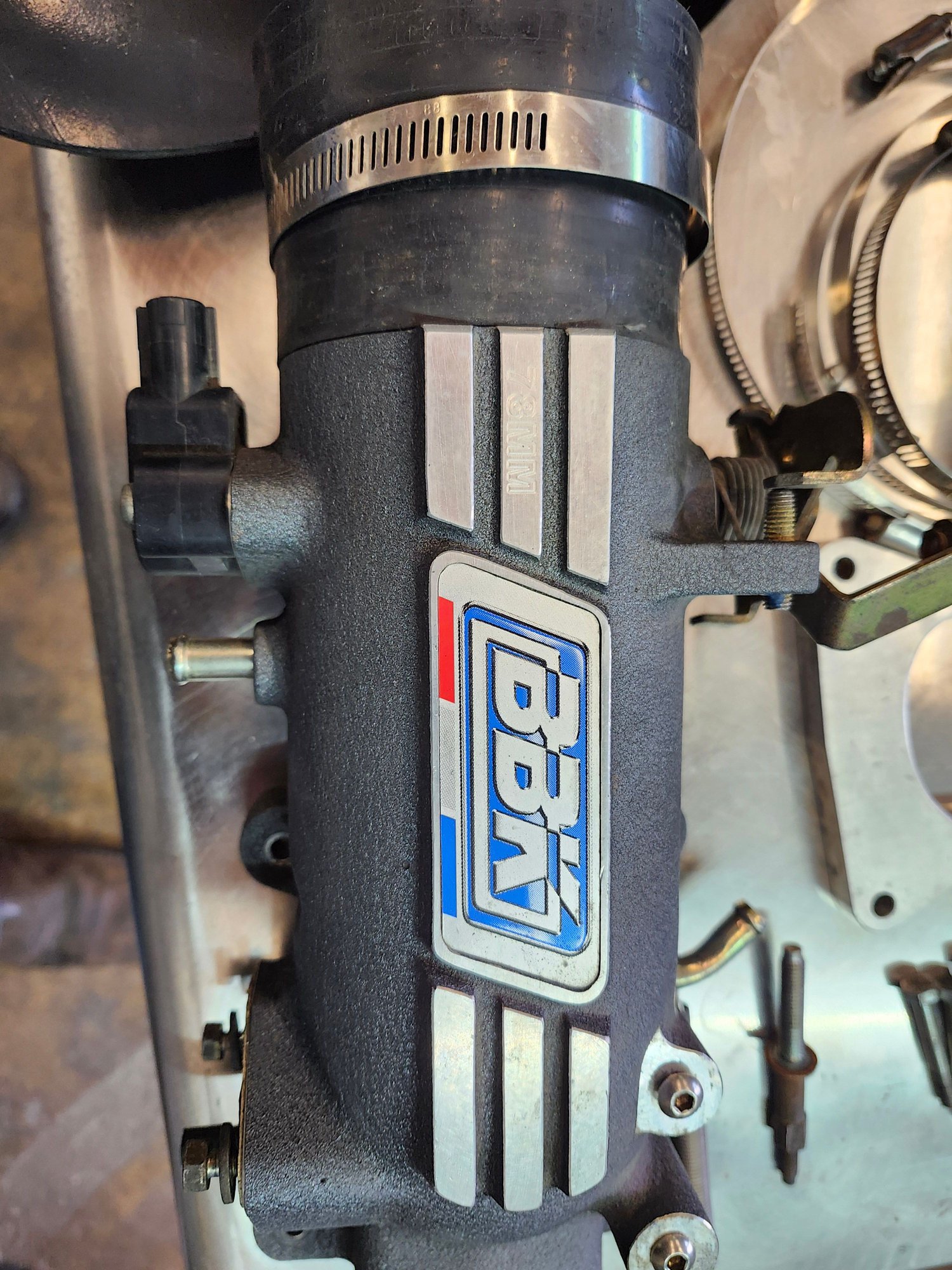 Engine - Intake/Fuel - 78mm BBK THROTTLE BODY INTAKE & AIR RAID COLD FILTER AND HOUSING - Used - 1999 to 2004 Ford Mustang - Moorpark, CA 93021, United States