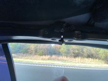 After new weatherstripping and it still sags