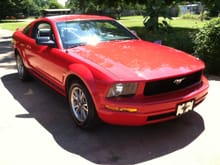 My first picture after buying my Mustang from my aunt.