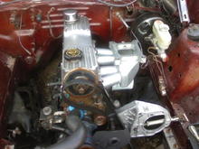 custom 4150 carb intake for 2.3 turbo motor