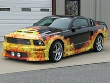 Mustang Gets Flame Job
